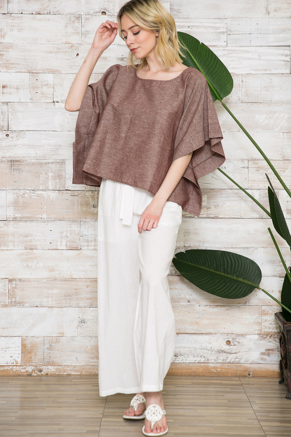 Round Neck Boxy Poncho – EDGY Land